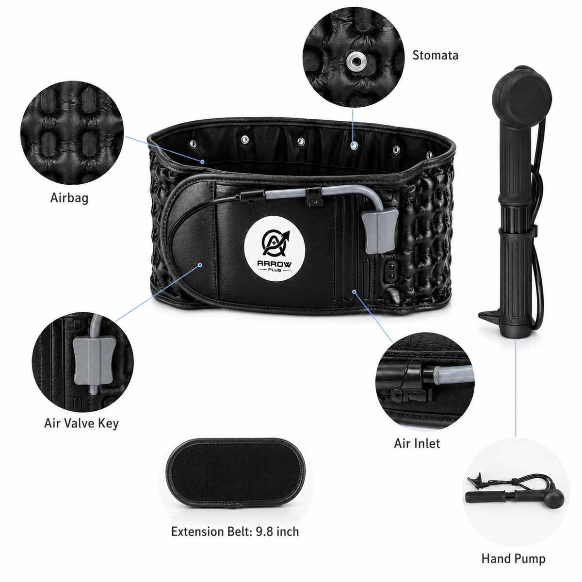 Premium Lumbar Traction Support Belt