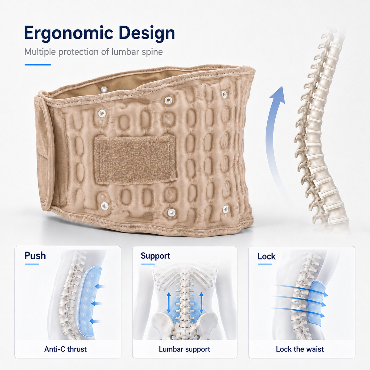 Premium Lumbar Traction Support Belt